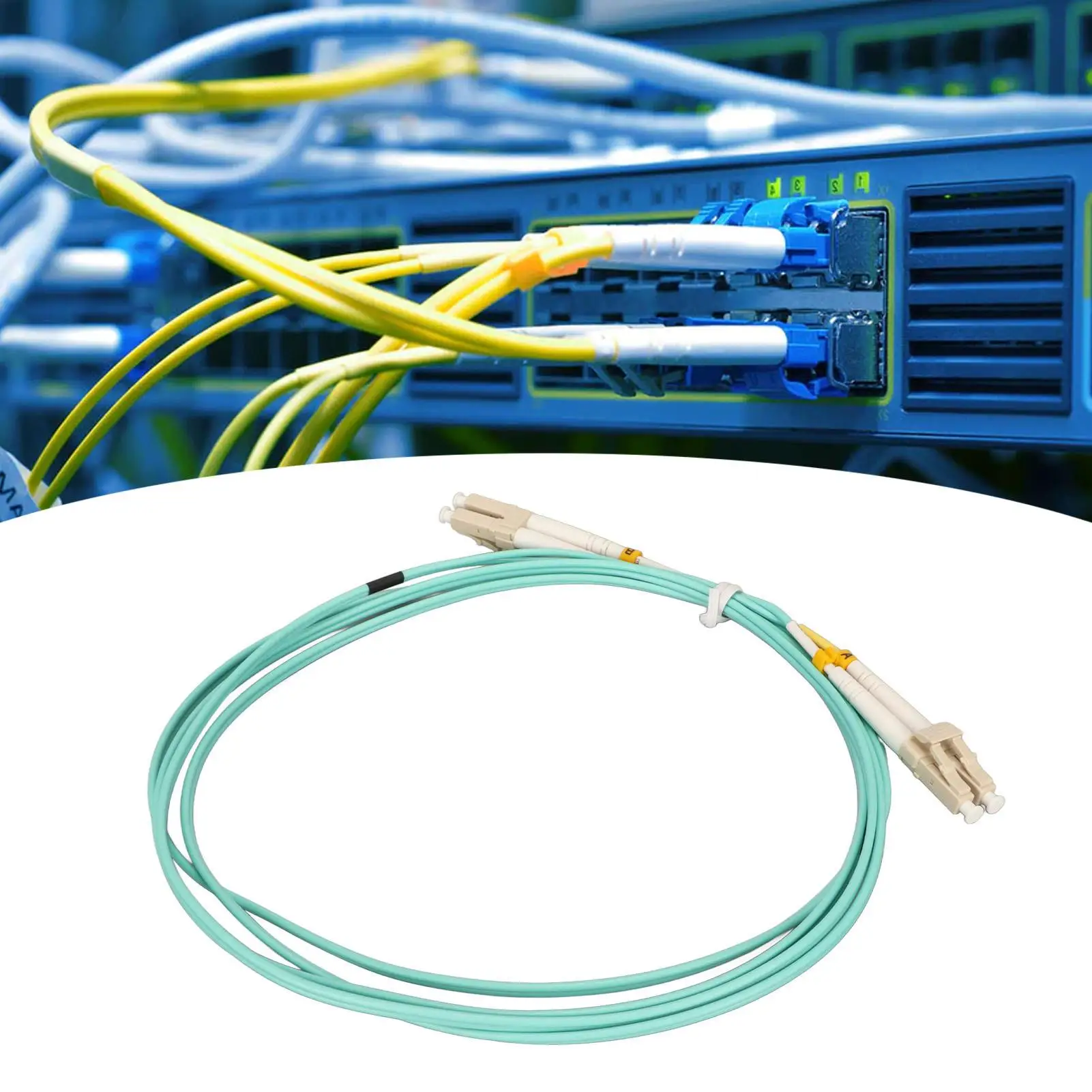 2M LC to LC OM3  Optic Patch Cable for sfp Transceivers & Ethernet Switches - High-Speed Connection