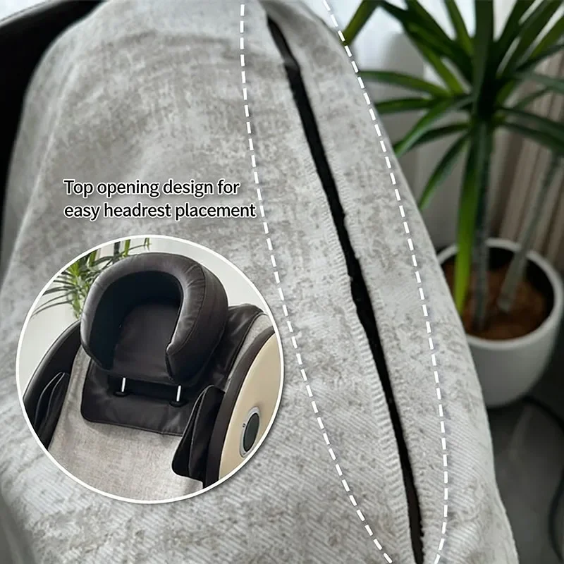 Cotton Linen Massage Chair Cushion Towel Universal Wearresistant Anti-slip Cushion Protective Case Massage Dust Cover Home Decor view 6