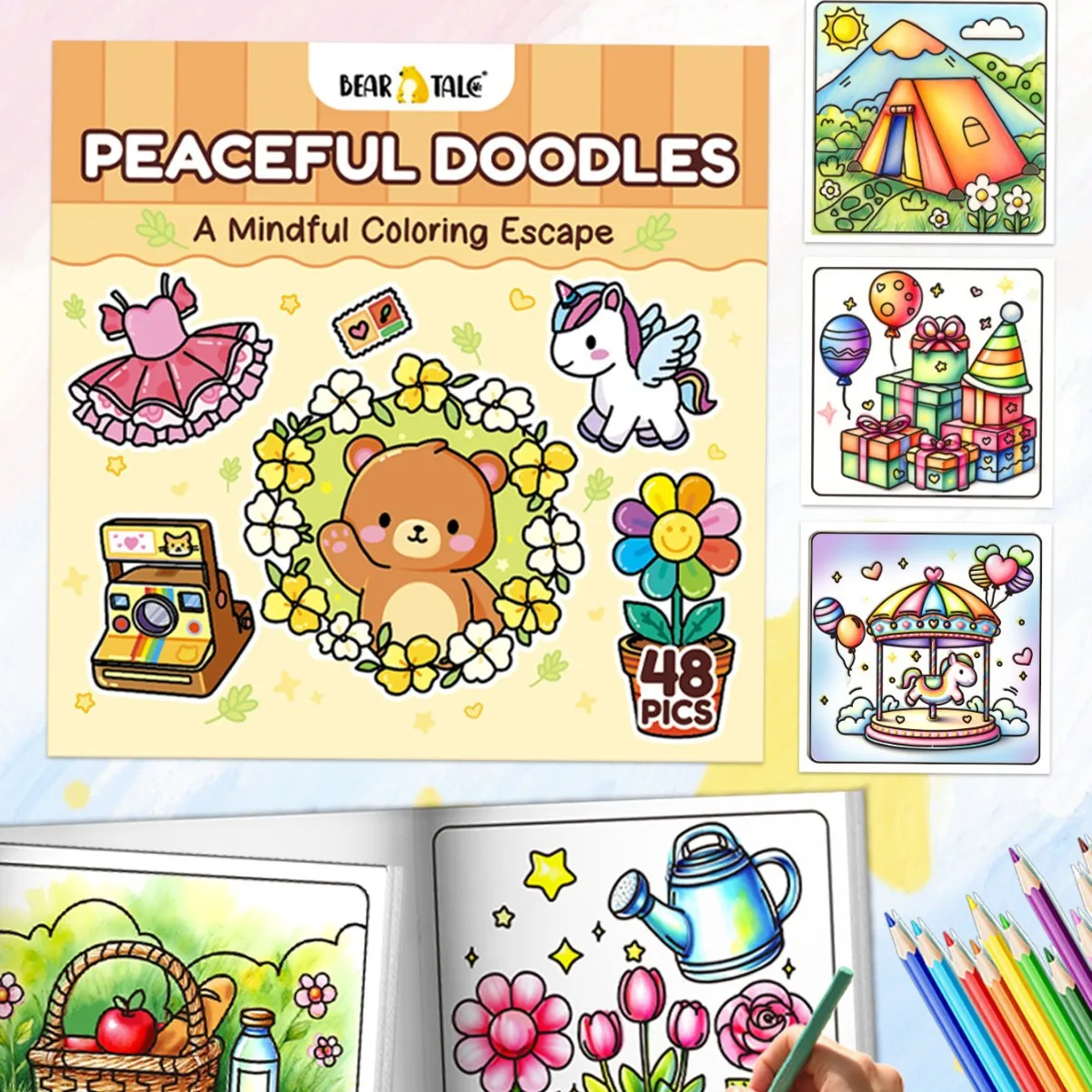 Coloring Book Graffiti Picture Adult and Adolescent Relaxation and Decompression Coloring Book