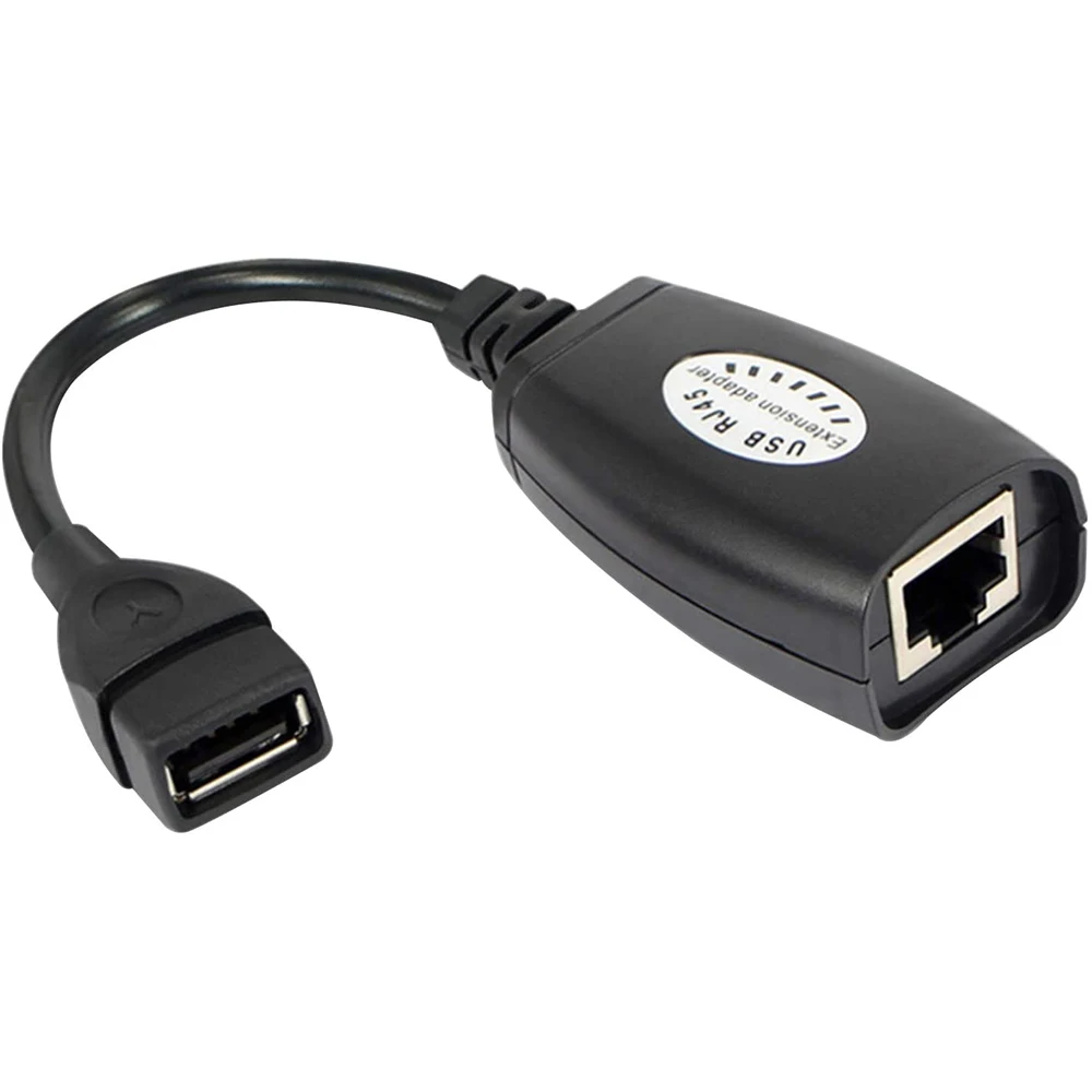 Penguat sinyal kabel USB ke Port jaringan, adaptor ekstensi kabel USB ke RJ45 RJ 45 LAN