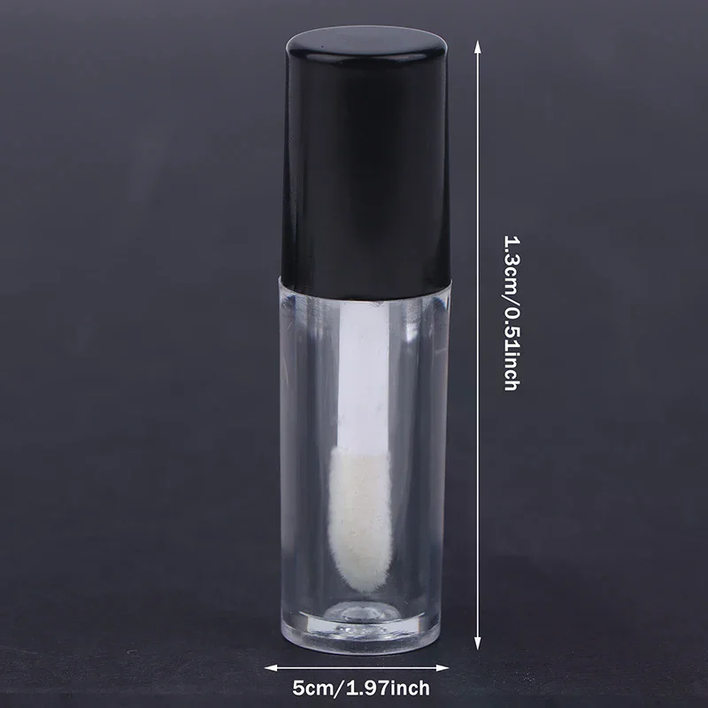 1/5 Pcs 1.2g Empty Gloss Tube Diy Plastic Portable Liquid Lipstick Container Mini Lip Gloss Tube