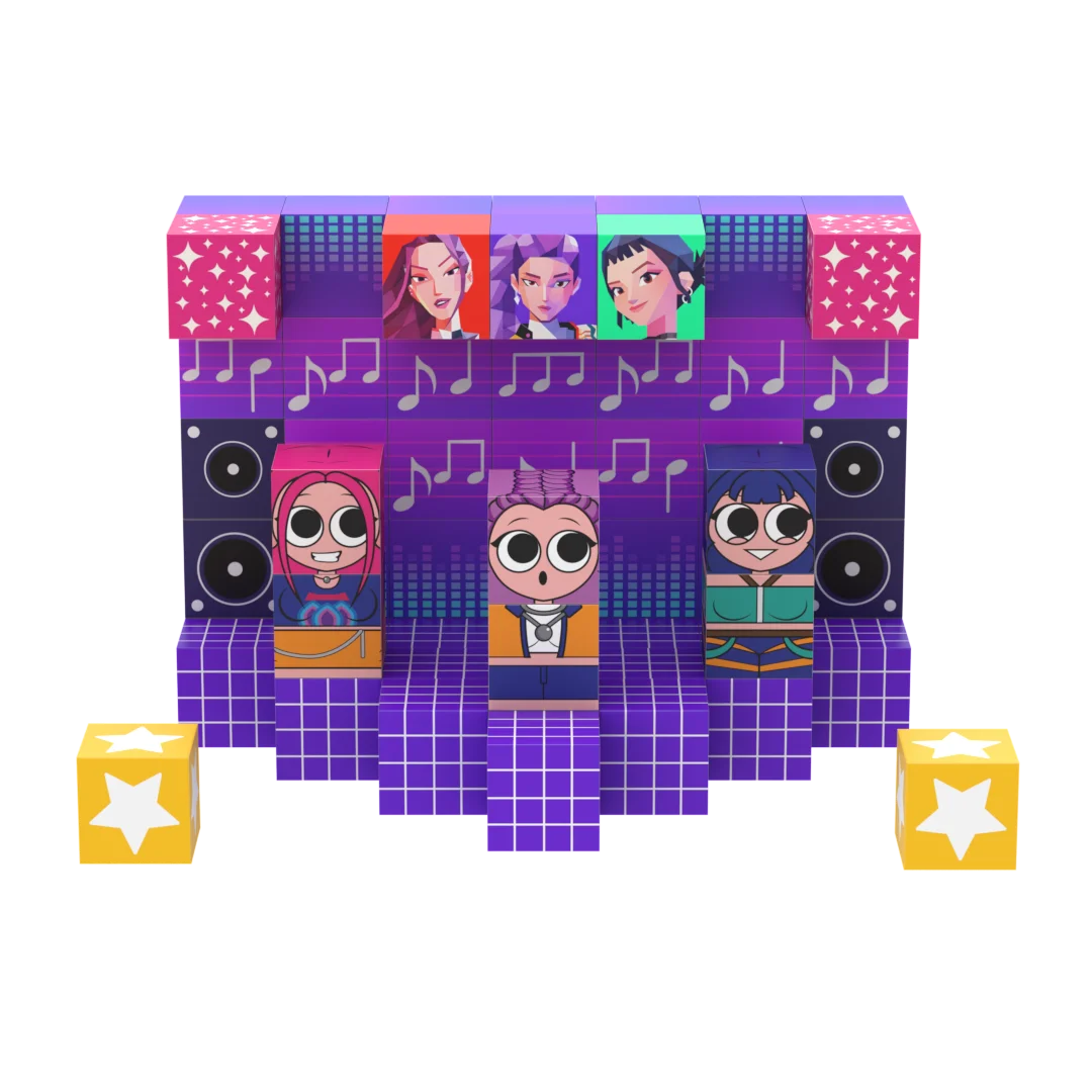 كتل مغناطيسية - مجموعة عالم مغناطيسية مكونة من 64 قطعة من ألعاب مكعبات البناء للبلاط المغناطيسي الإبداعي، لعبة حسية