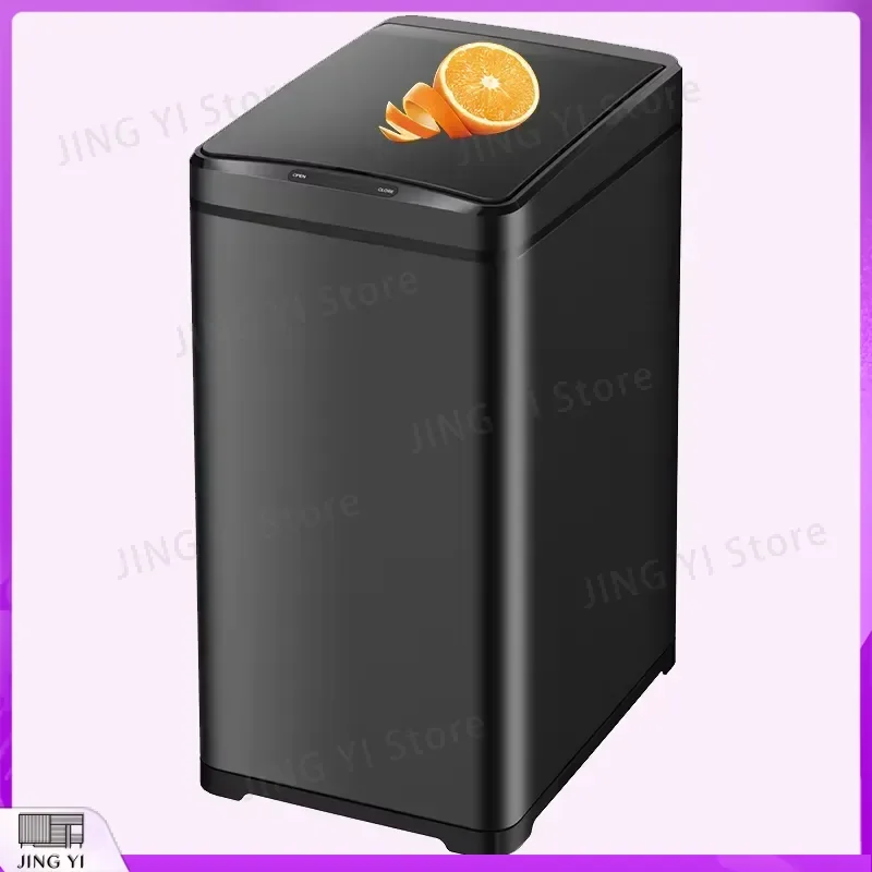 30L Smart Sensor Trash Can Automatic Waste Bin Narrow Design Kitchen Office Household Garbage Bin Touchless Rubbish Container