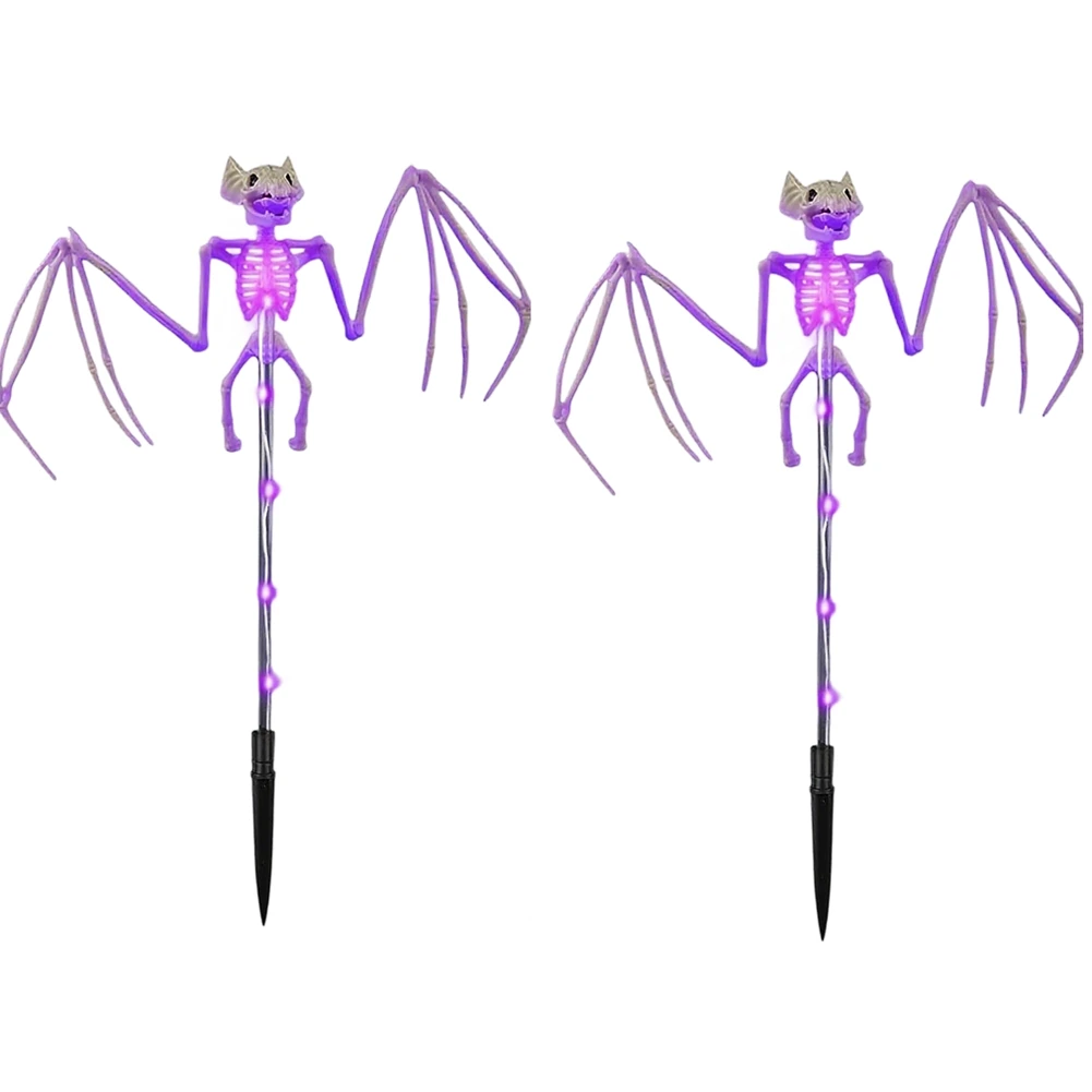 LLCS-Halloween Decorations 2PACKS Outdoor Solar Garden Lights, For Grave/Yard/House/Party Gift Lighting