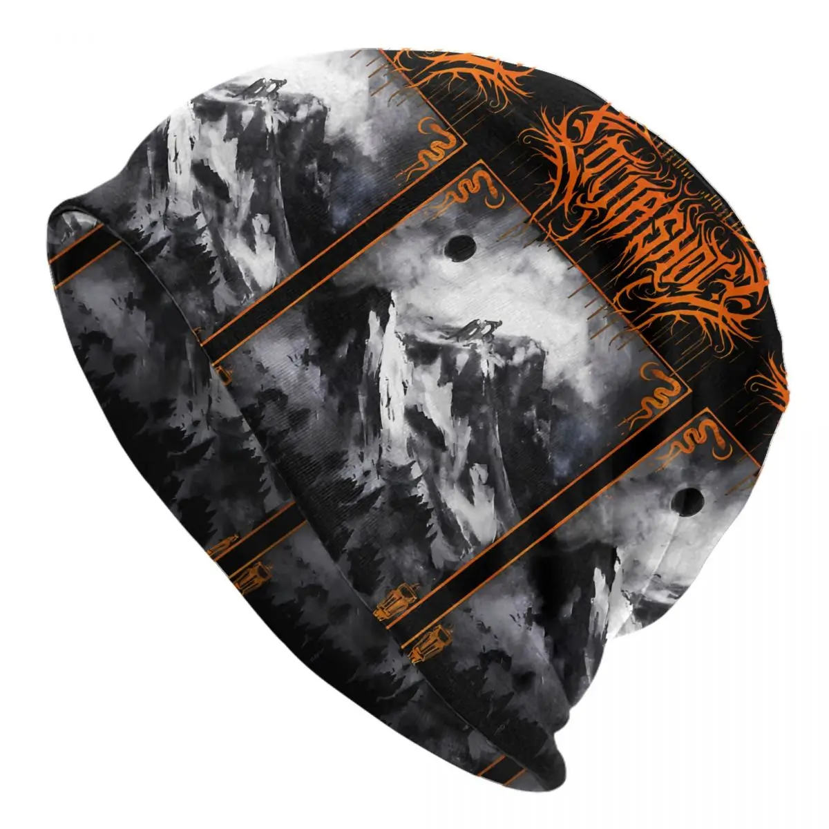 Bonnet Hats Lorna Shore Men Women's Thin Hat Genres Deathcore Lorna Shore Logo Wallpaper Autumn Winter Warm Cap Hip Hop Skullies