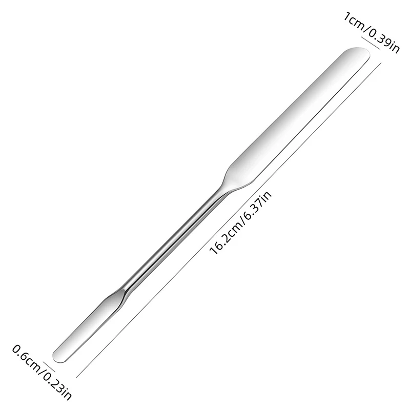 Arte do prego sombra de olho creme haste de agitação metal inoxidável gel ferramenta espátula pino acessórios do prego e pigmentos ferramentas mistura