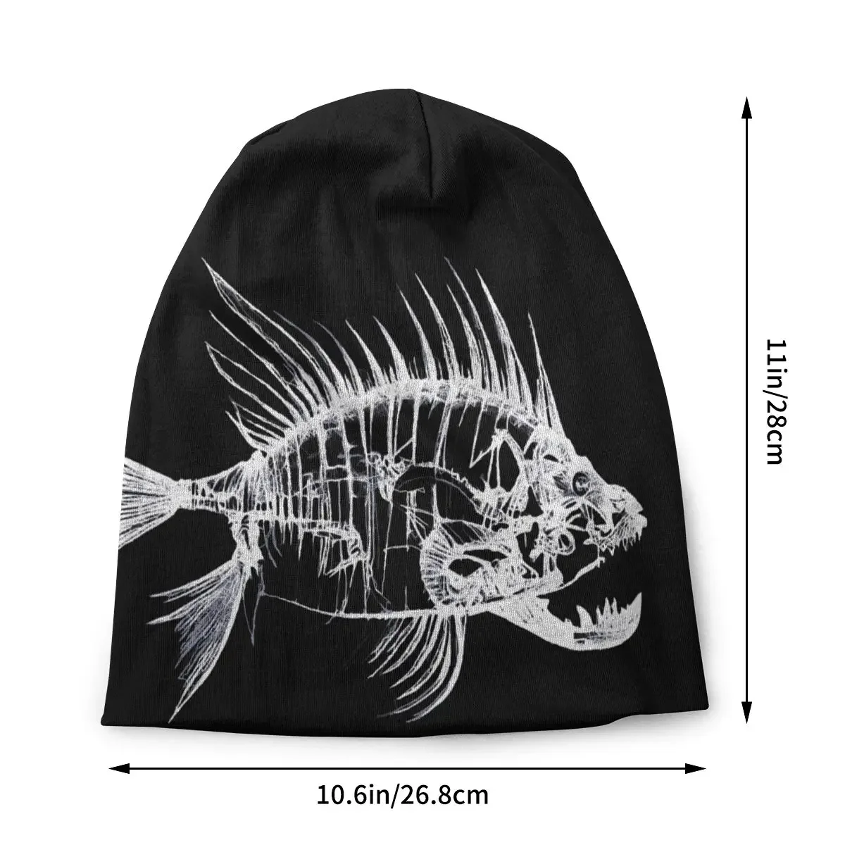 Pike Hunter Fish Fishing Skullies Beanies Caps Fish Bone Thin Hat Sport Sports Bonnet Hats for Men Women