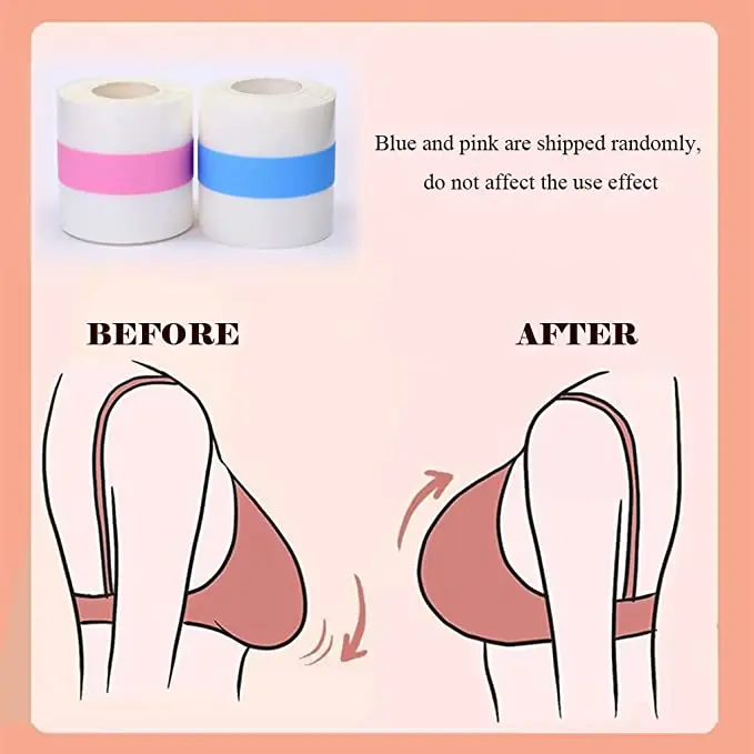 Clear Boob Tape Adhesive Breast Bra Lift Tape Push Up Sticky Body Breathable Invisible Boobytape for Women