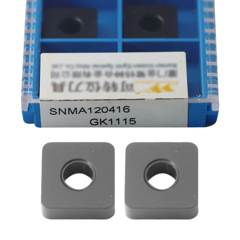 

10pcs GESAC Original Carbide Inserts SNMA120404 SNMA120408 SNMA120412 SNMA120416 GK1115 Turning Blades for Cast Iron Lathe Tools