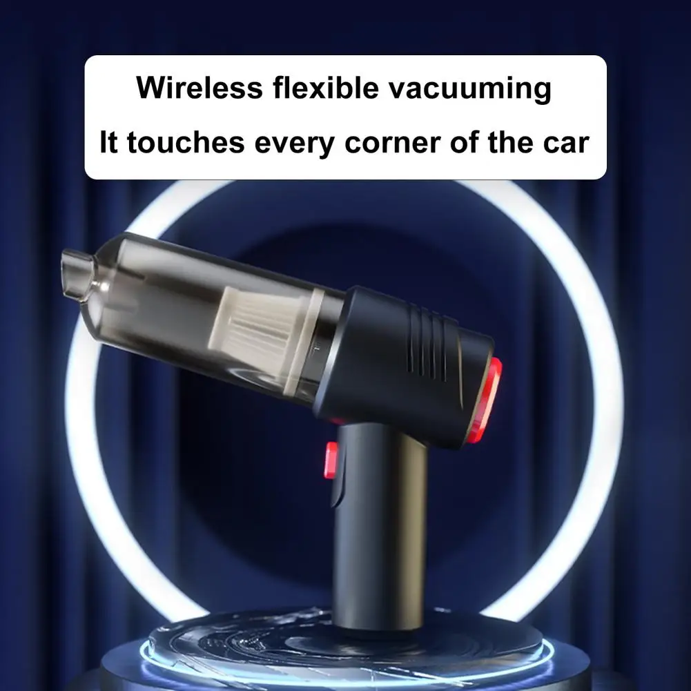 Car Mini Vacuum Cleaner with High-Speed Motor Strong Suction Pet Hair Vacuum Rechargeable Air Duster Wireless Handheld Vacuum