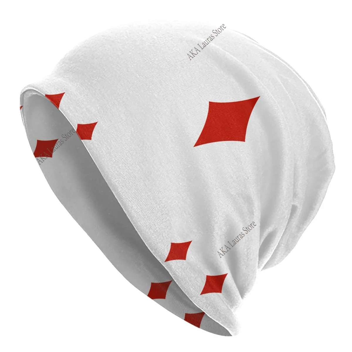 Alice In Wonderland Cards Men Women Beanies Windproof Ski Cap Double Layer Fabric Bonnet Hat