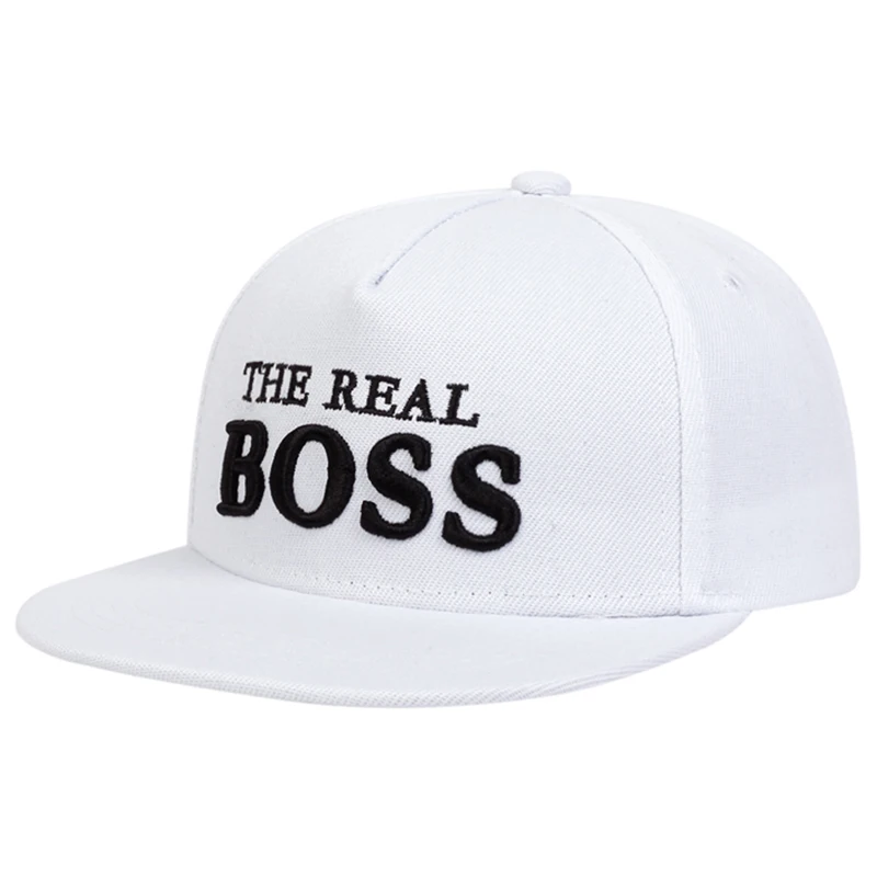 Children THE REAL BOSS Embroidery Baseball Caps Hip-hop Hats Spring Autumn Outdoor Adjustable Casual Hat Boy Girl Trave