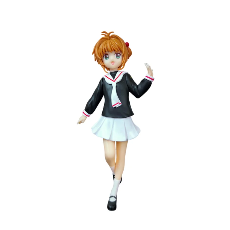 

Anime Figure Bikkuri Small Sakura Clayman 400 Magic Card Girl XiaoWolf 763 School Uniform Small Sakura 918 Collectible Toys