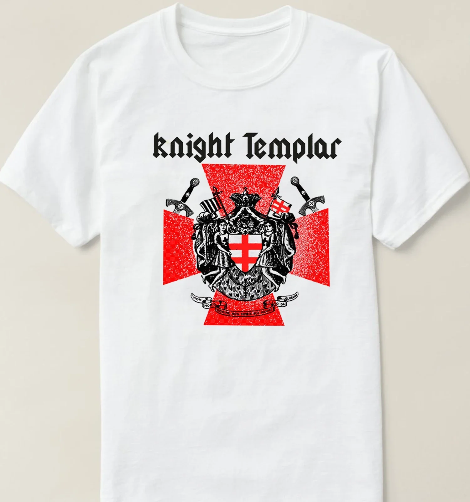 Unique Templar Knight Flag Cross Heraldry T-Shirt. Summer Cotton O-Neck Short Sleeve Mens T Shirt New S-3XL