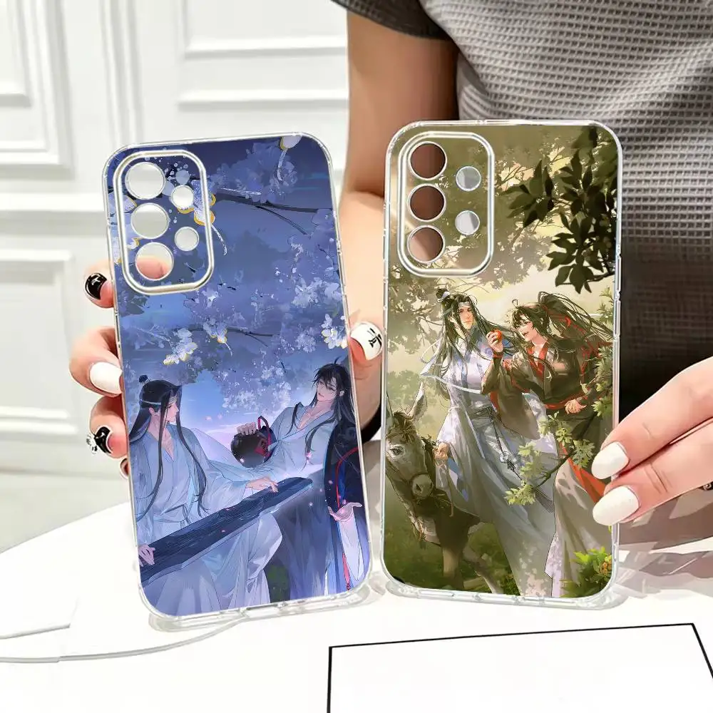 Anime BL The Founder of Diabolism MDZS   Stand Phone Case Transparent TPU For Samsung S25,24,23,22,21,10,9,Ultra,Plus