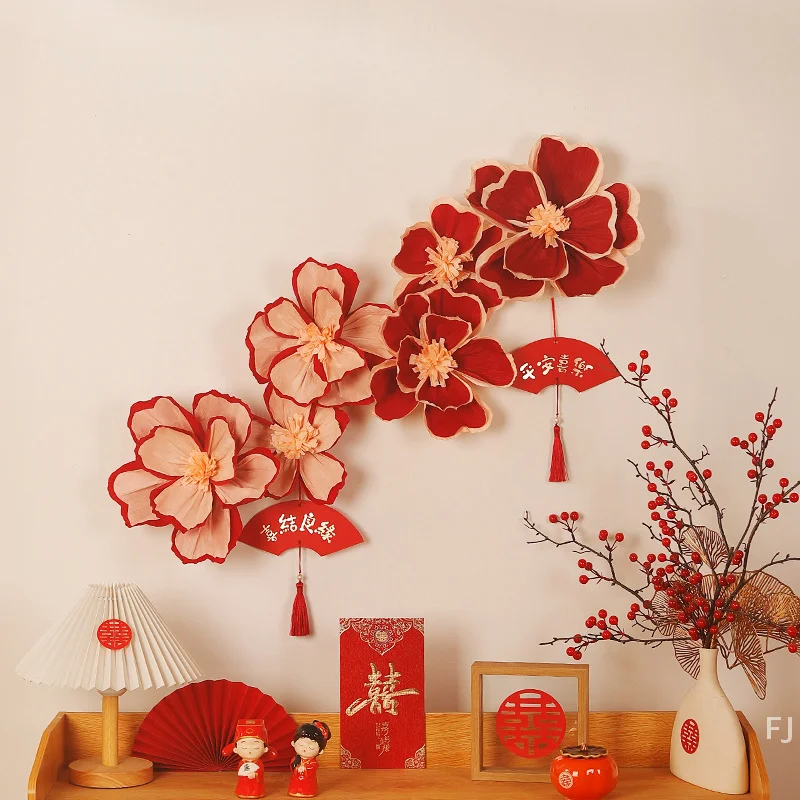 

[YU]20/25/30cm Crepe Paper Flower Light Weight Multi Purpose Wrinkles Paper Flower Stereoscopic Flower Decor Party Supplies