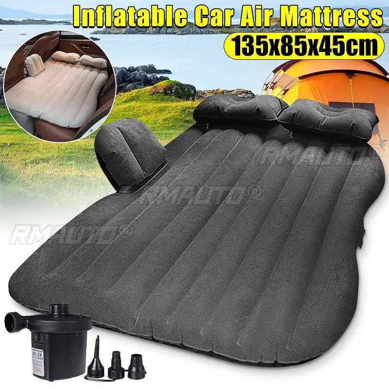 

Car Air Inflatable Travel Mattress Bed Universal for Back Seat Sofa Air Bed Pillow Outdoor Camping Mat With Air Pump