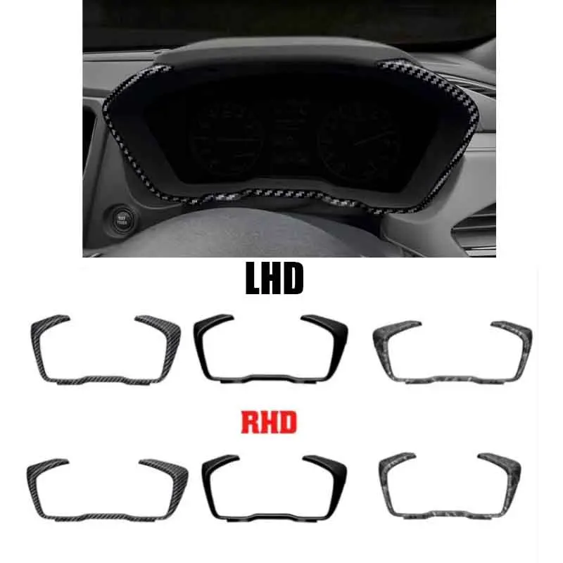 LHD RHD For Subaru Forester 2024 2025 ABS Black Car Dashboard Tachometer Speedometer Frame Panel Cover Trims Sticker Accessories