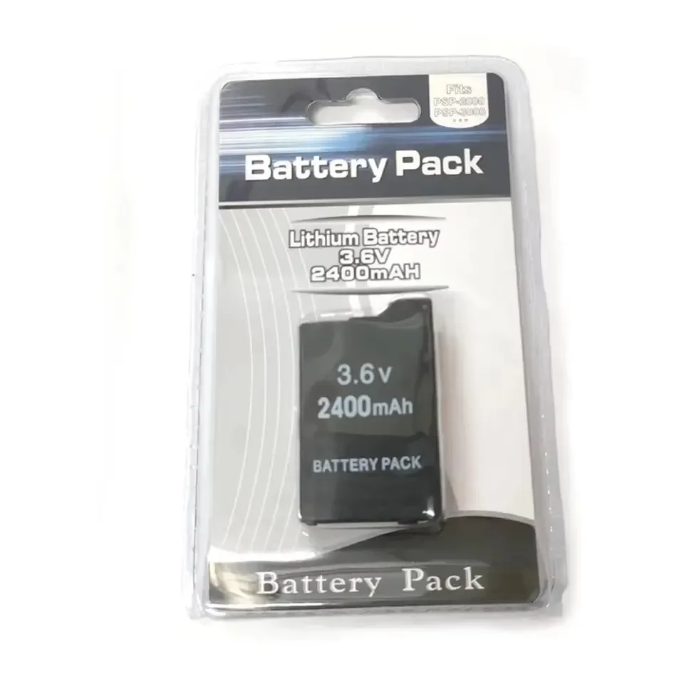 3.6V 2400mAh 3600mAh Rechargeable Battery Pack for PSP 1000 2000 PSP-S110 Lithium Replacement Batteries for PSP3000