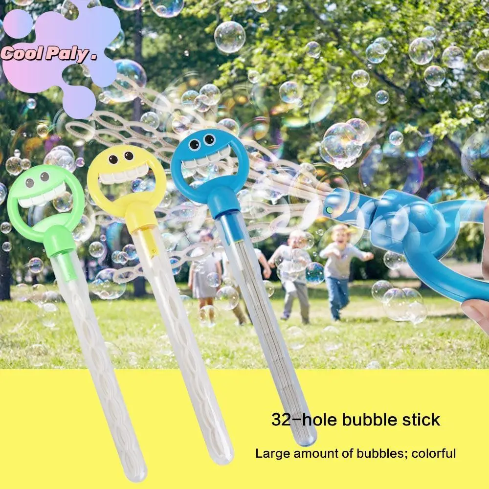 5 Claws Shaped 32 Hole Bubble Stick Bubble Tool Soap Blowing Big Bubble Wands 32 Holes Tube Toy Children's Bubble Wand