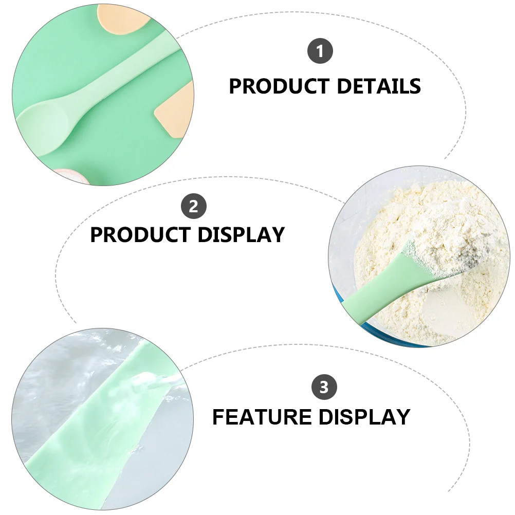 

Dual-Head Silicone Scraper Spoon Odorless Eco-Friendly Baking Tools For Cake Dessert Butter Spreading Kitchenware