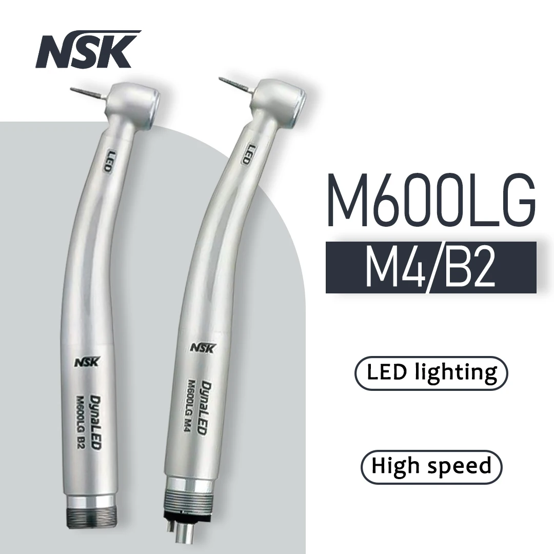 

NSK DynaLED M600LG Handpiece with Light M4 Push Button High Speed Handpiece Air Turbine 2/4 Hole Dentist Tool