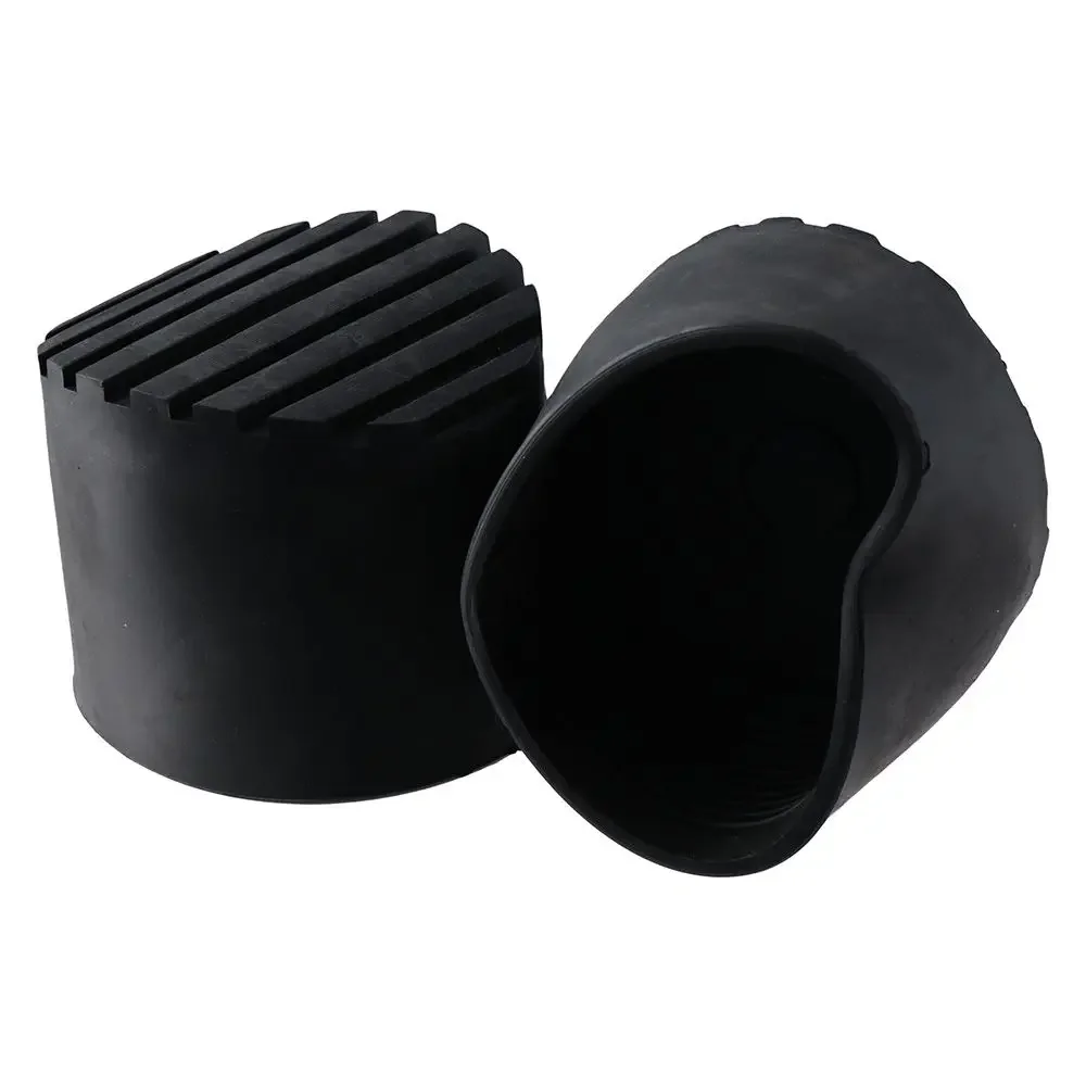 2 قطعة استبدال الأحذية المطاطية أقدام مستديرة تمديد مكون غطاء سلم سلم تلسكوبي #3