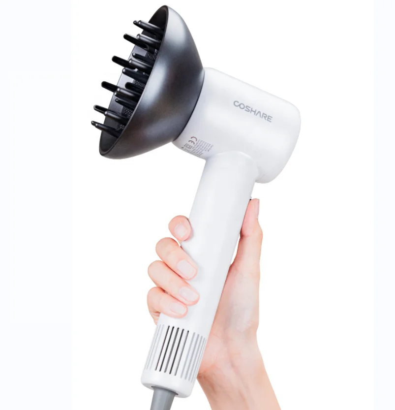 COSHARE Built-in Intelligent Temperature Control Air Hair Mist Dryer Salon Hair Dryer Professional with Diffuser