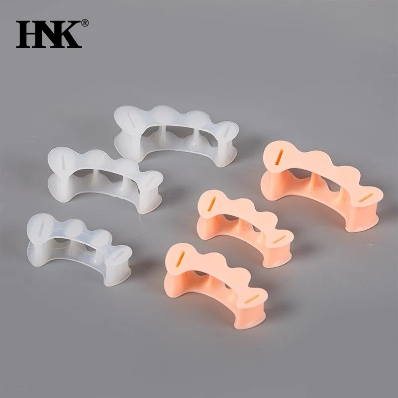 2Pcs=1Pair Hard Silicone Toe Finger Separator 3 Hole Hallux Valgus Orthopedic Spacers Bunion Overlapping Hammer Foot Corrector