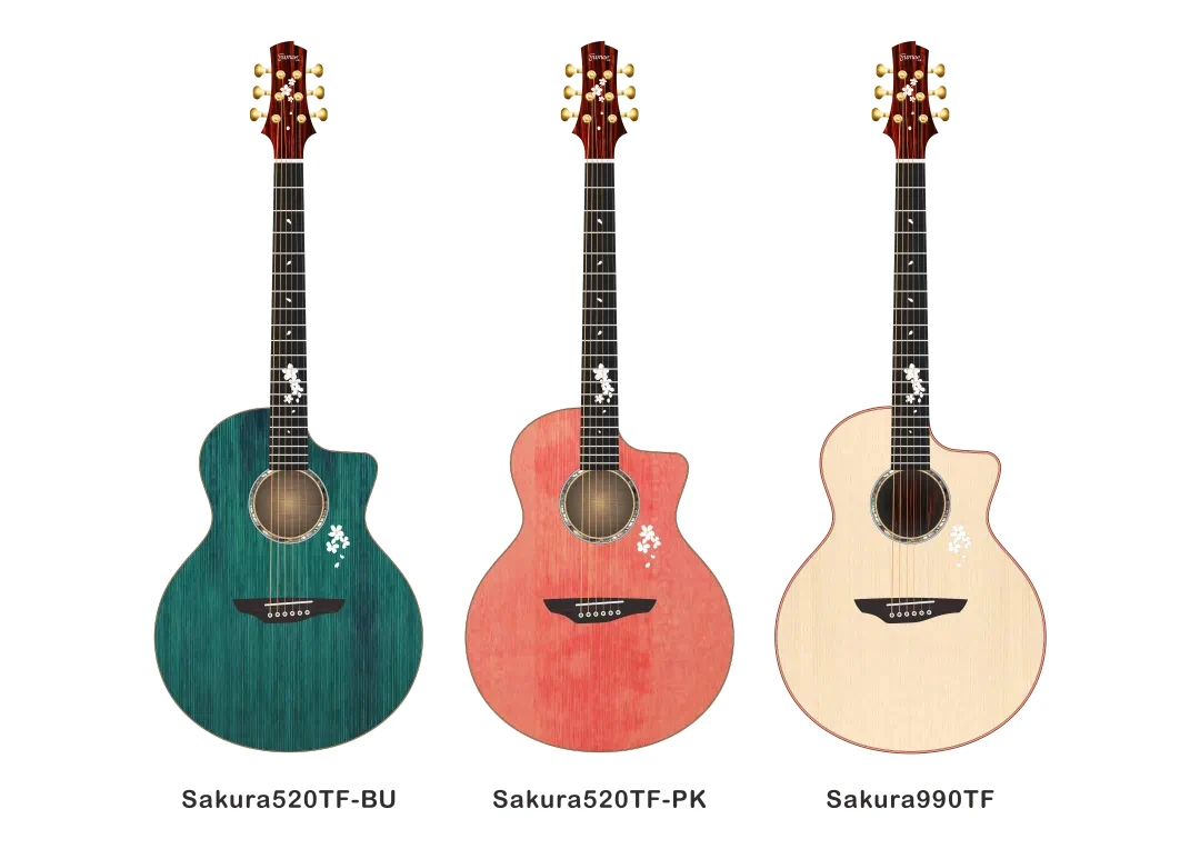 

Trumon Truman 3.0 new Sakura original sound spruce surface single folk guitar advanced male and female couples acoustic guitar