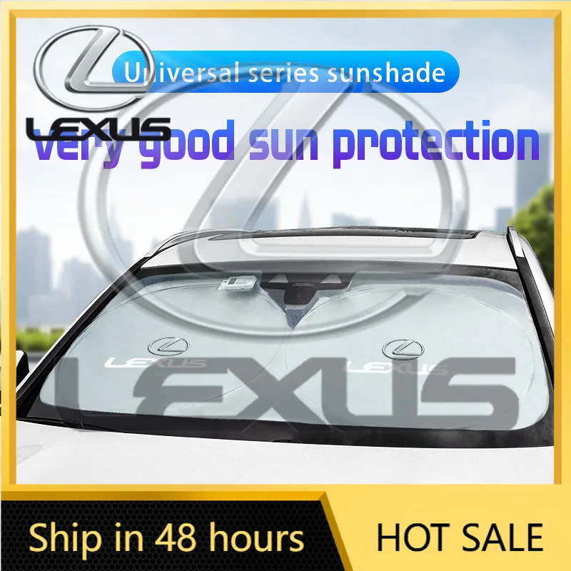 

2026 Hot Interior Stickers Car Windshield Sun Shade Visor UV Protection Shield For Lexus FSPORT LBX NX RX 350h 450h ES UX 300e G