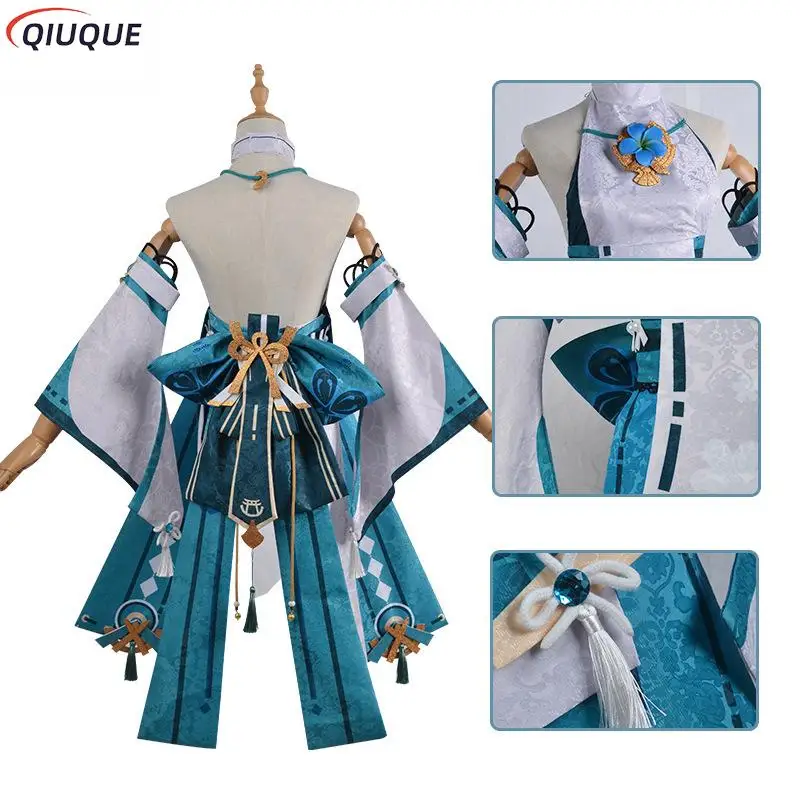 Game Genshin Impact Yae Miko Xiao Cosplay Costume Wig Shoes Female Dress Women Comic Con Outfits