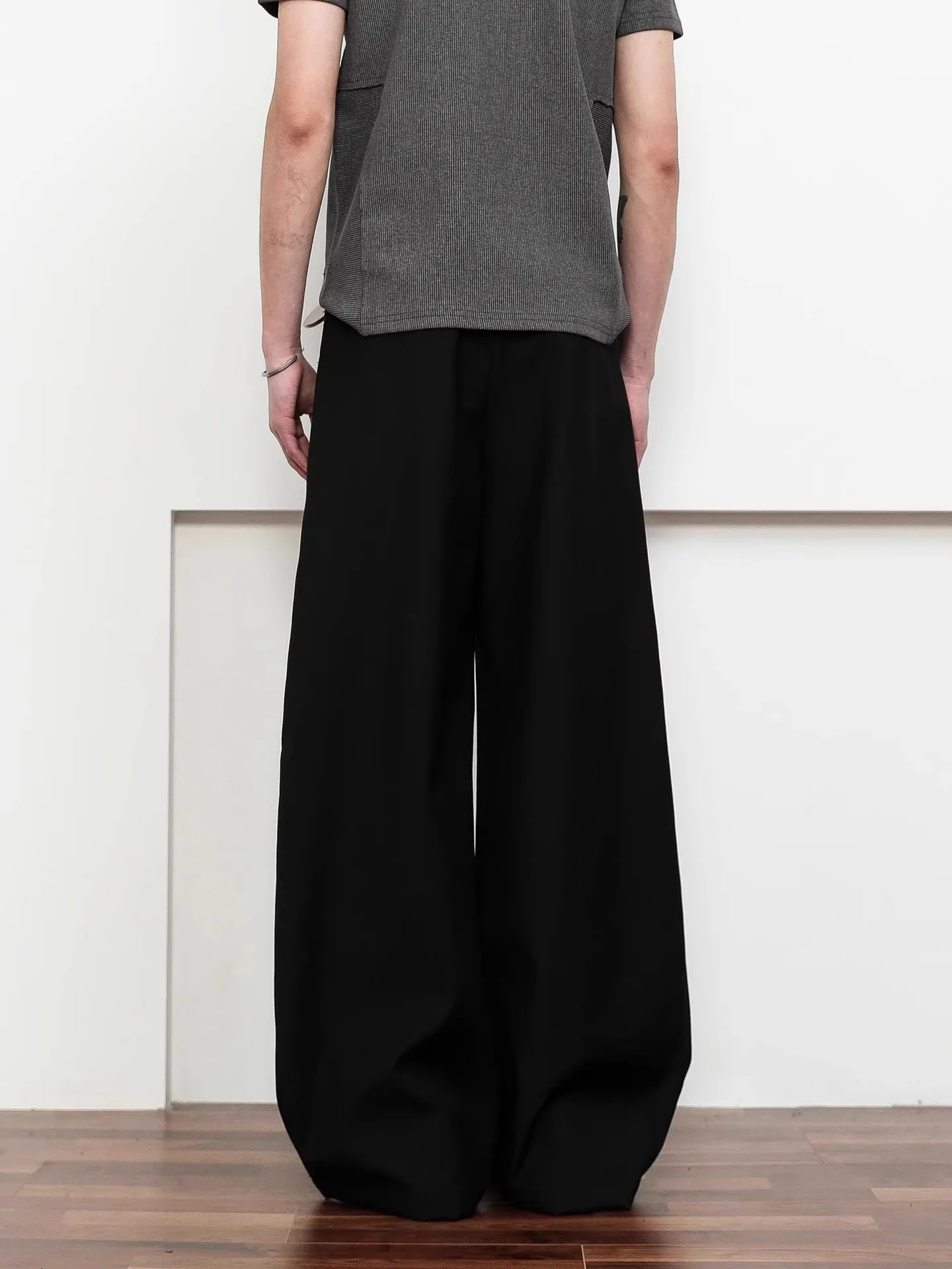 Американский стиль, новая мода, мужские однотонные повседневные модные простые базовые широкие прямые брюки, мужские повседневные брюки, одежда