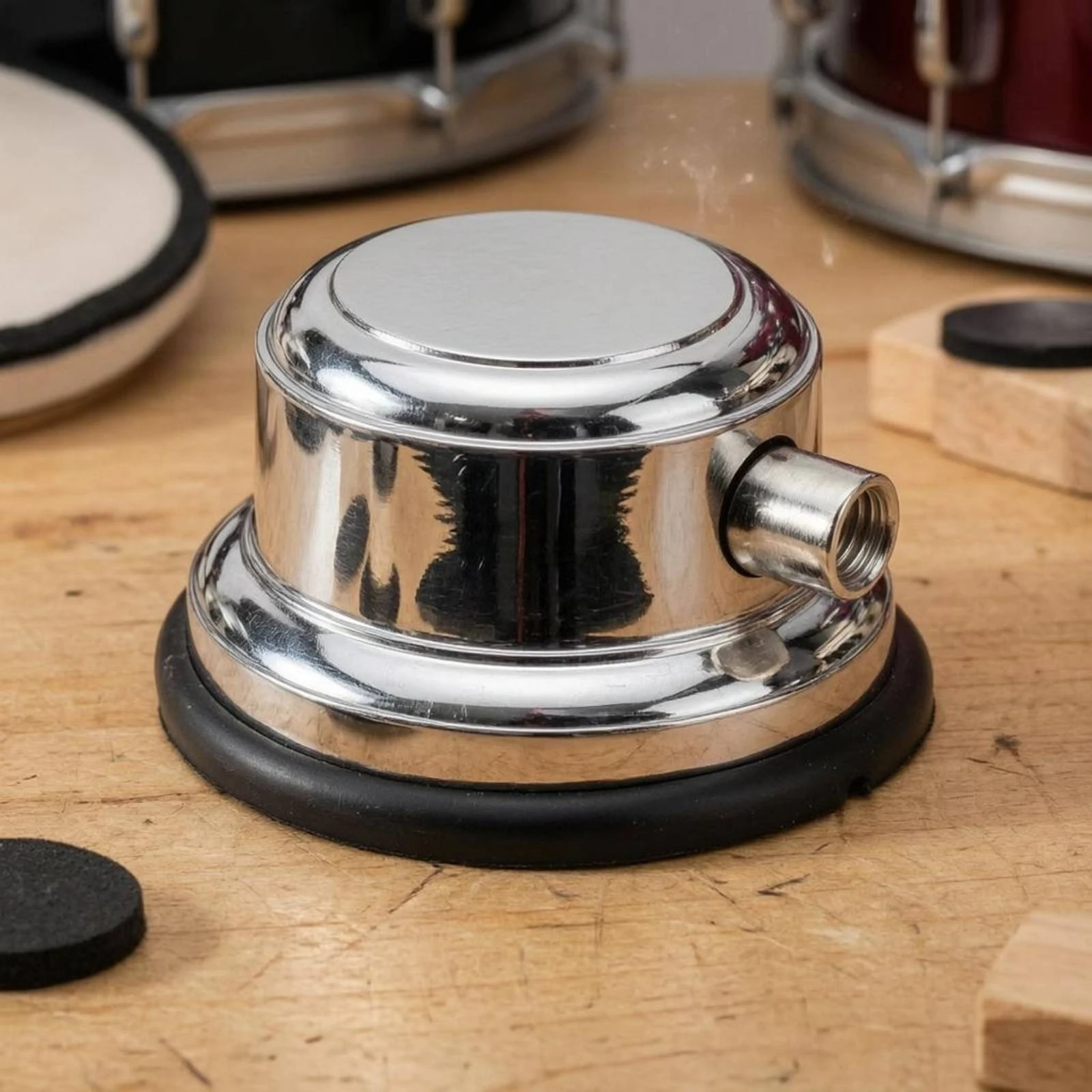 Chrome Drum Lug Cushioning Pad Single-Head Drum Lug Music Hardware Robust Metal