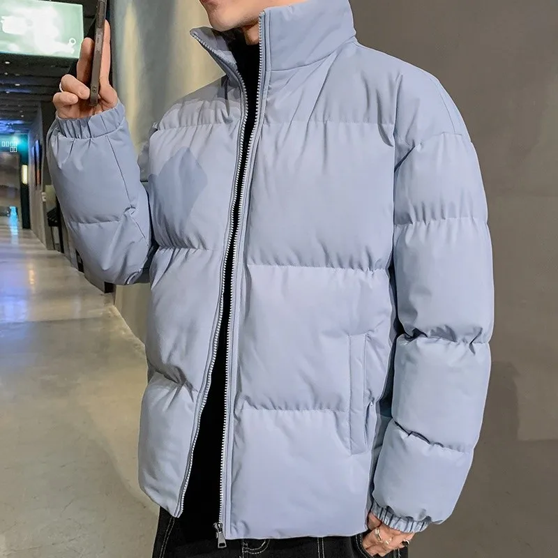 

Модное мужское зимнее хлопковое пальто с воротником-стойкой или Thiened Bread Sle из полиэфирного волокна, молодежное повседневное пальто