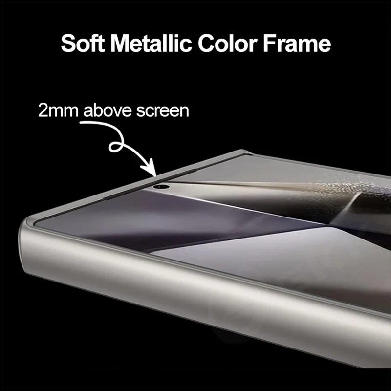Machine AG Painted Case For Samsung Galaxy S24 Ultra Skin Feeling Frosted Soft Edge Hard Phone Cases For Galaxy S24 Ultra Cover