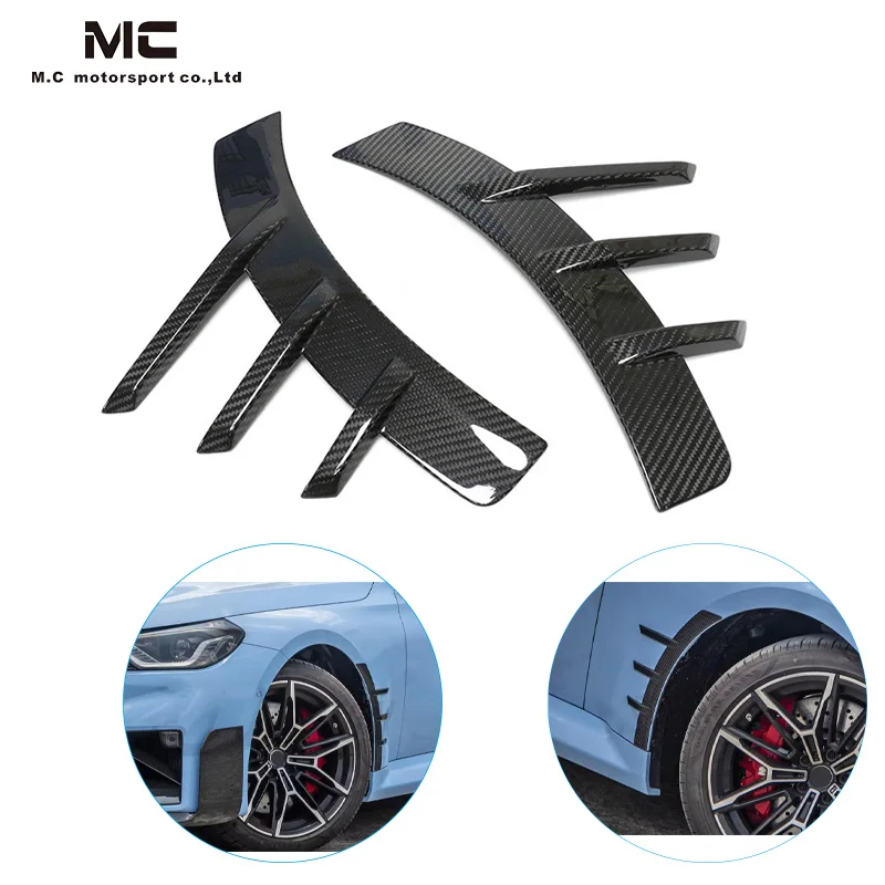 Dry Carbon Fiber Car Wheel Eyebrow Arch Trim Lips Fender Flares Protector for BMW G87 M2 2022-2023 4pcs