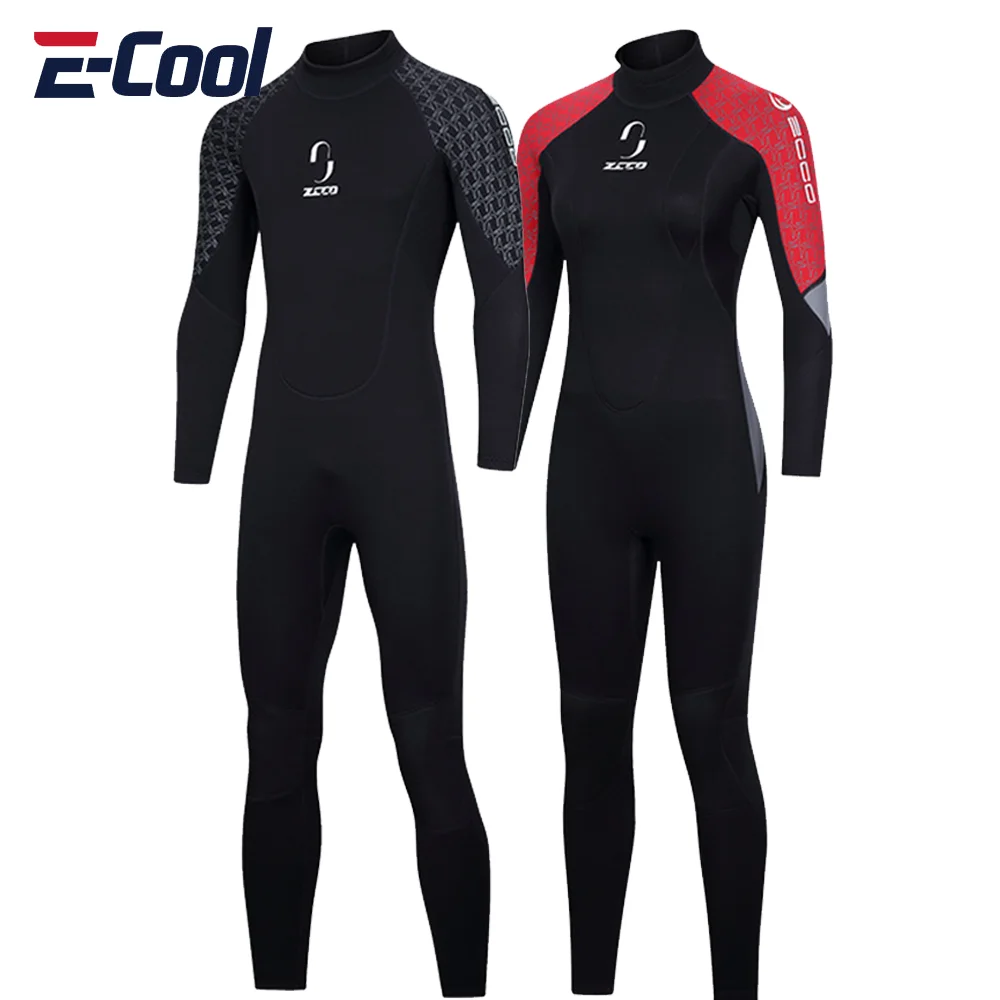 

3mm Men's Long Wetsuit SBR Neoprene Material Warm Fleece Lining Outdoor Swimming Kayaking Surfing Drifting Wetsuit XS-4XL