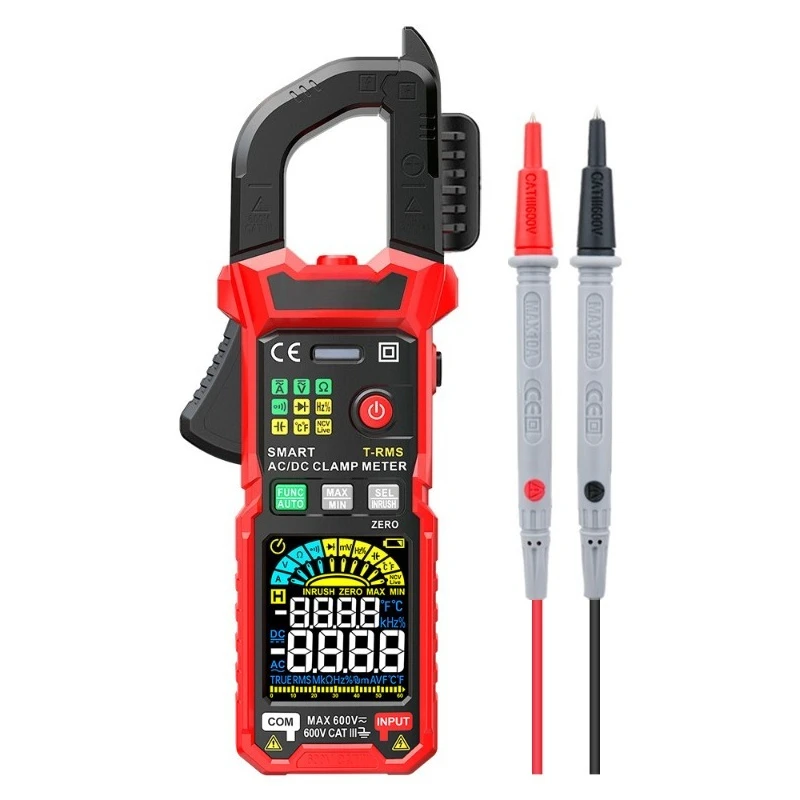 

Digital Clamp Meter Multimeter High Precision Intelligent Anti-Burn True RMS Multifunctional Clamp Meter