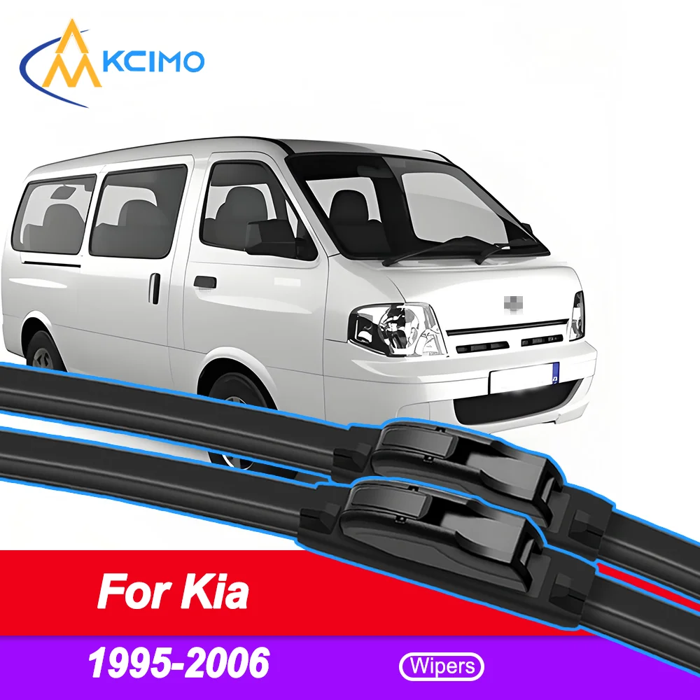 

KCIMO 2PCS HD Wiper Blades for Kia Pregio 1995-2006 Kia Besta GS (Brazil) Kia Pregio Grand Kia Bongo III Coach Front Windshield