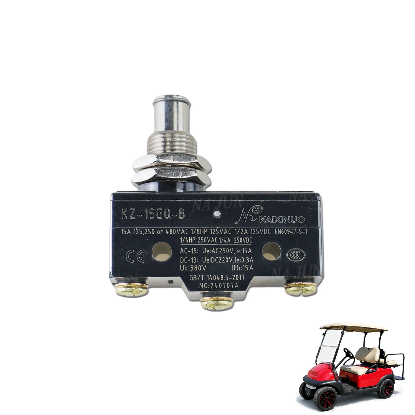 Club Car Clubcar golf cart Brake Light Switch 3 Terminal Micro Switch Replacement 1011439 12374 G1 13141 G1