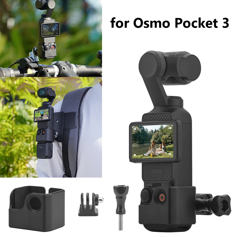 Dji Osmo Pocket 3、自撮り棒、バックパッククリップ、バイクホルダー、マウント用の拡張ブラケットフレームアダプター