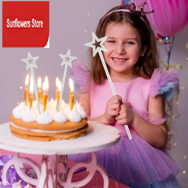 

ABRM-Princess Magic Wand, Fairy Wand Sparkling Star Wand For Costume Props Role Play Birthday Party Decoration
