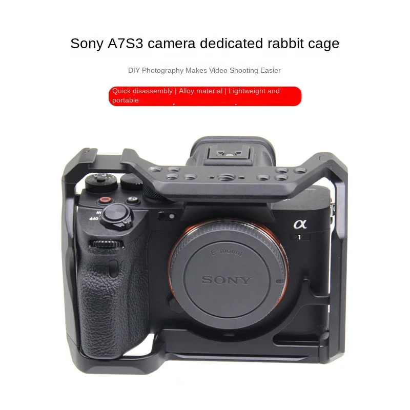 Suitable for Sony A7s3 SLR Special Camera Rabbit Cage Mirrorless Camera Vertical Shot Video Metal