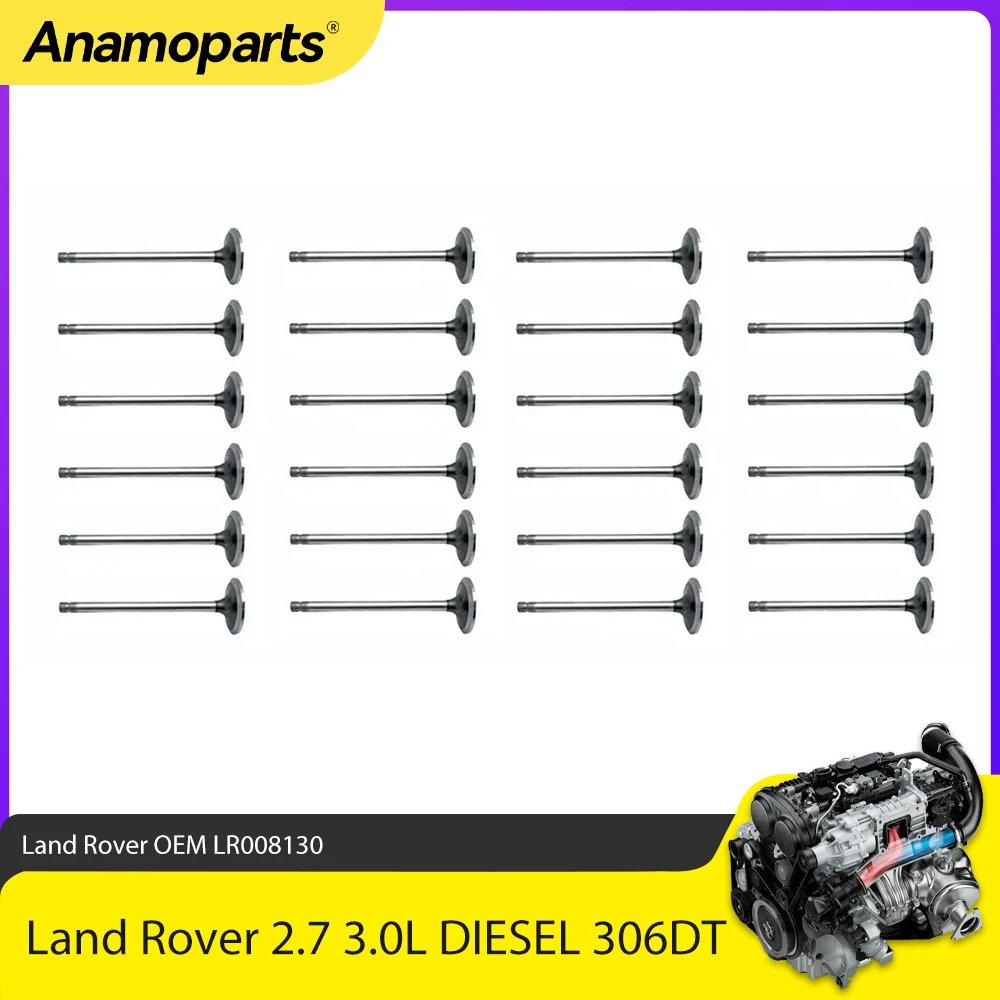 Engine Parts Intake And Exaust Valves Set Fit 2.7 3.0 L 276DT 306DT For Land Rover Discovery Range Rover Jaguar XF 2.7L 3.0L