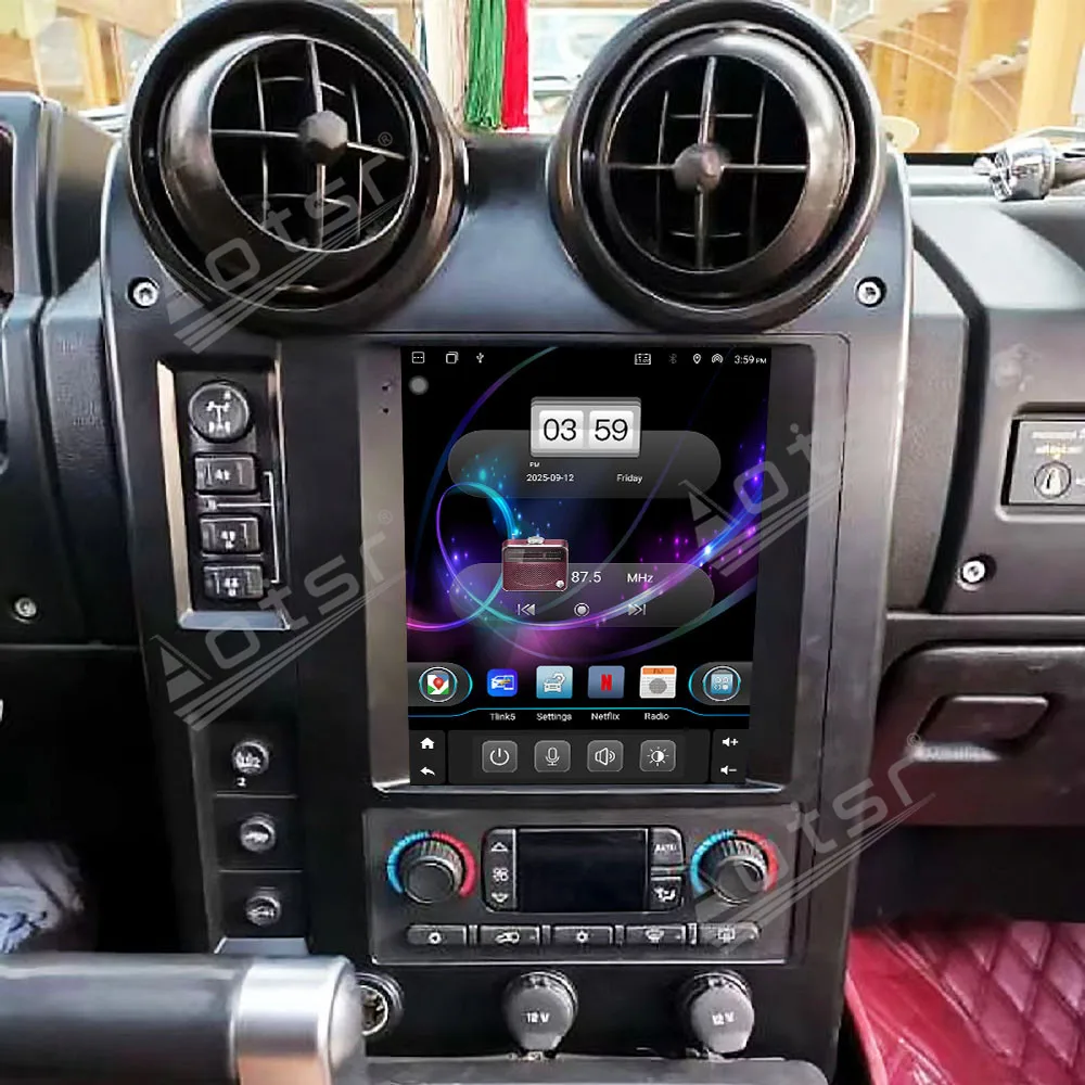 2026,10.4 안드로이드 13 허머 H2,2004-2007용, GPS 내비게이션 카플레이 카 라디오 터치 스크린 MTK 멀티미디어 플레이어 4G 맞춤형