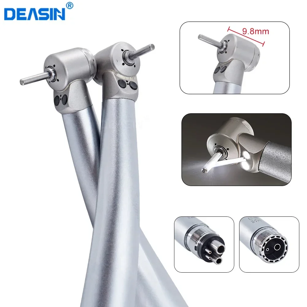 Dental LED High Speed Handpiece Mini Head for Dental Lab Kids Children Hand Piece Push Button dentistry tools DEASIN