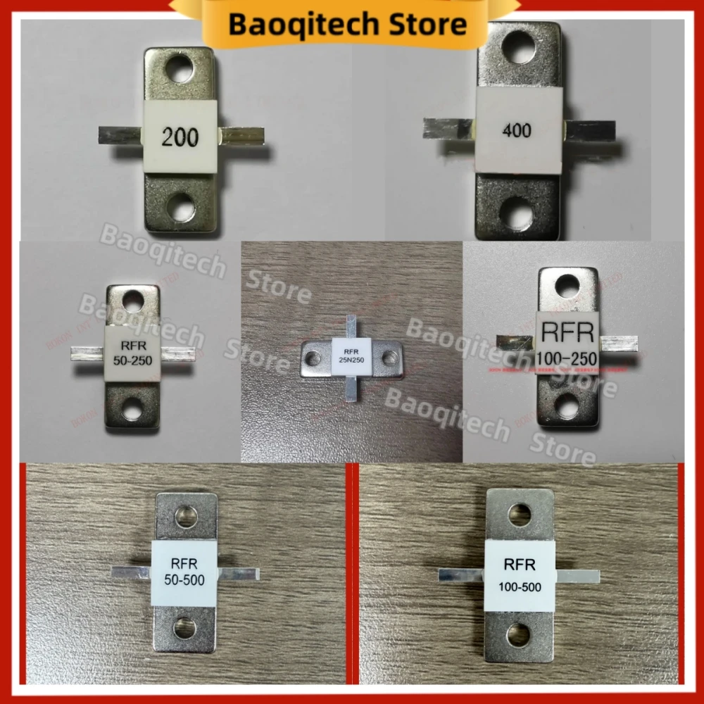 New Original RFR 25-250 500 Flange Mount Resistor 250Watt 25R 50R 100R 200Ohm 400R 500W BeO Keramik Daya Tinggi Dummy Load RFP