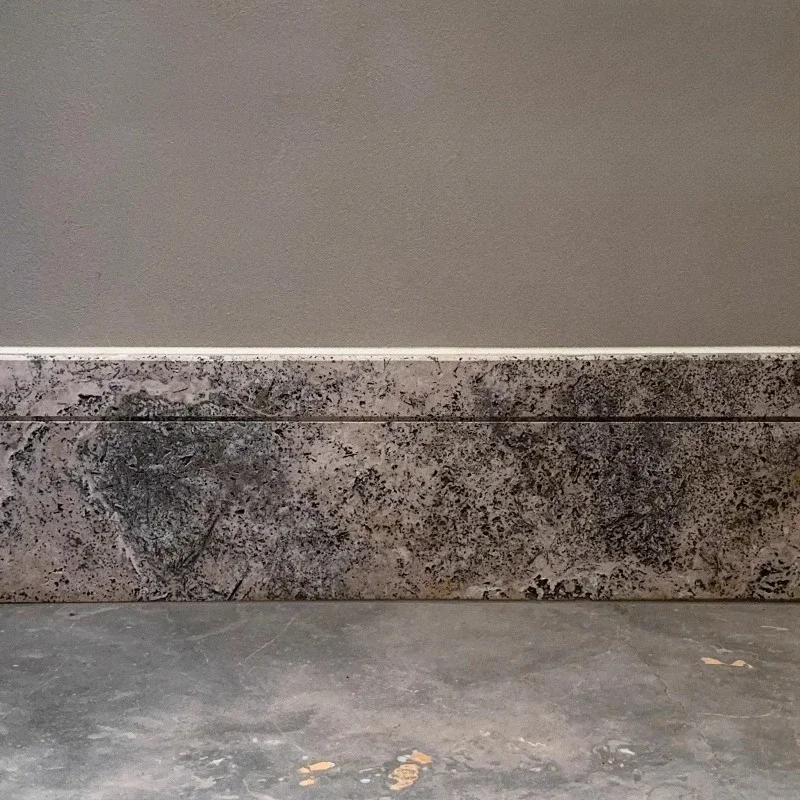 Travertine skirting natural stone antique and old silver gray beige travertine