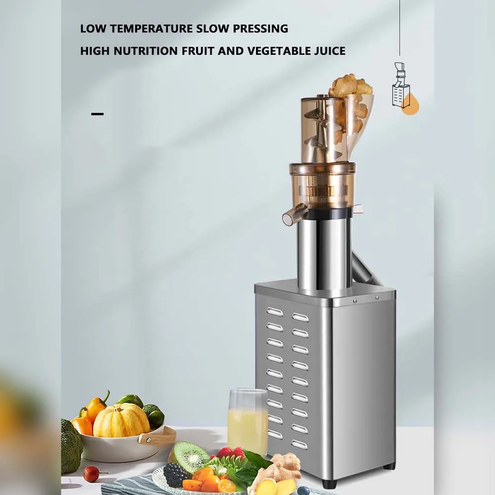 500W Commerciële Elektrische Juicer Huishoudelijke Multifunctionele Juicer Filter-Vrij Gemakkelijk Schoon Te Maken Grote Diameter